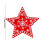Christmas Snowflake Ornament Plastic White 5-Pointed Star 3