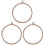 Kit de bordado com 6 aros circulares de 26 cm (10 polegadas) sem bastidor, imitação de madeira. 2