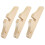 Paravent pliant en bois avec pieds de base (3 pièces) 4