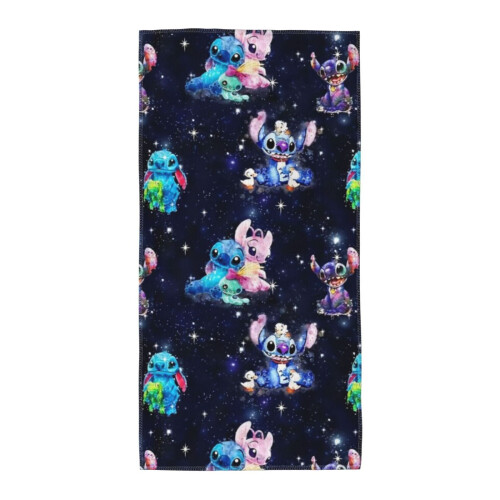 Toalhas de mão Stitch para banheiro, macias e absorventes, pacote com 2 unidades. 1