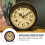Mute Digital Tabletop Clock Gold Home Decor 3