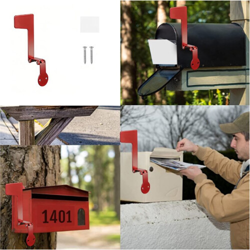 Professional Mailbox Flag, Replacement Flag Kit, Upgrade Sinking-Fixed Design and Multiple Installation Methods 2
