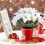 Kunstmatige kerststerstruik wit7koppen 5