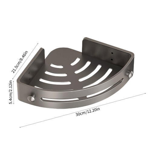 Étagère d'angle murale pour salle de bain 2