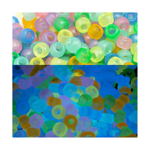 Perline Kandi 6x9mm luminose, confezione multipla da 1800 pezzi 1