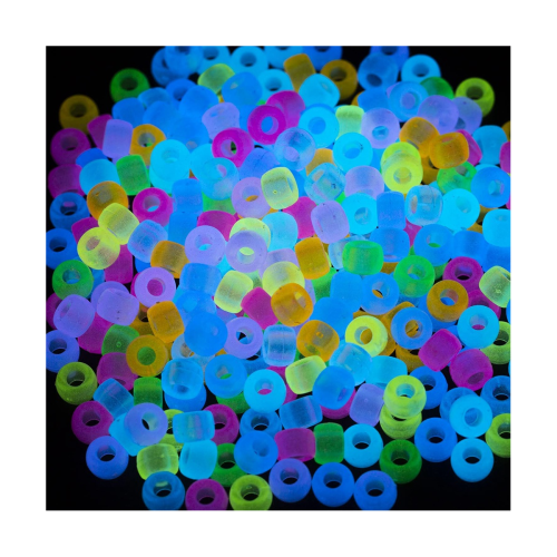 Perline Kandi 6x9mm luminose, confezione multipla da 1800 pezzi 2