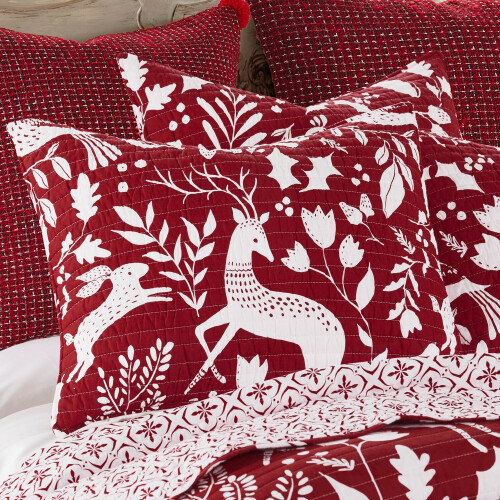 Fronha padrão acolchoada Levtex Home Bretton Woods, 66 x 51 cm (26 x 20 polegadas). 1