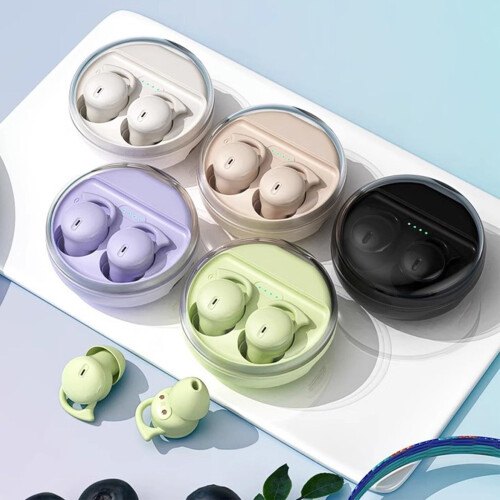 Ασύρματα ακουστικά Bluetooth 5.3 με θήκη φόρτισης σε μαύρο χρώμα 1