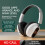 Fones de ouvido Bluetooth com cancelamento de ruído, modelo over-ear, na cor preta. 4