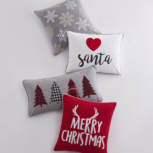 Διακοσμητικό μαξιλάρι Levtex Home Rudolph 14x18 ίντσες κόκκινο λευκό 1