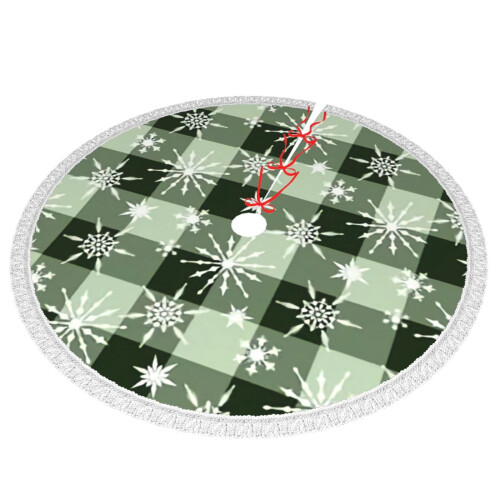 Christmas Tree Skirt Plaid 36 Inch 1