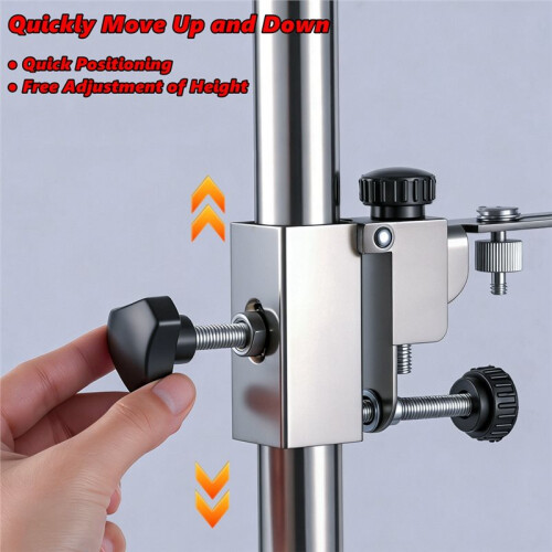 Heavy-Duty Adjustable Ceiling Leveling Bracket with Pivoting L-Shape Base Wall Ceiling Mounted Tool 1