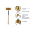 Bench Essentials By Cooksongold Rawhide Mallet 37mm 5