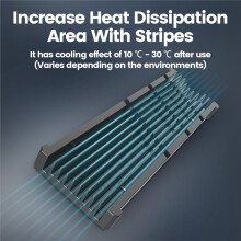 M.2 Nvme SSD Heatsink Cooler Radiator Aluminum Cooling Performance M.2 SSD Cooler for PS5/PC with Thermal Silicone Pad