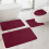 Badematten-Set aus Memory-Schaum, rot, 4-teilig 2