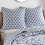 Federa per cuscino decorativo Levtex Home Lorence, blu navy e bianco. 2