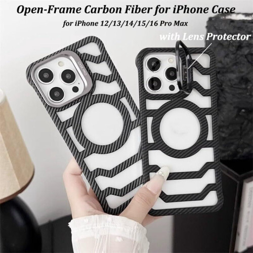 Θήκη από ανθρακονήματα για iPhone 14Pro Max, μπλε, ελαφριά και ανθεκτική 1