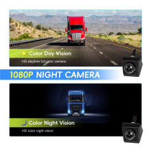 Backup Camera for Truck AHD 1080P Rear View Camera 5inch Monitor Kit, IP68 Waterproof Night Vision for Trailer Pickup RV