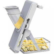 Feliator Manual 3-in-1 Vegetable and Fruit Slicer Open Grid Ergonomic Design Kitchen Tool