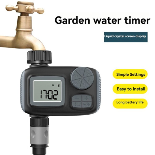 Sprinkler Timer Garden Hose Faucet Timer with Rain Delay/Manual/Automatic Drip Irrigation Function US Watering Timer