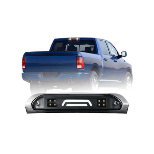 For Ram 1500 2500 2002-2009 Clear 3D LED BAR Third 3rd Brake Cargo Light TMA-KBDELD320MRDLB3 1