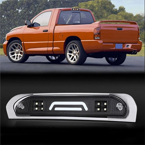 For Ram 1500 2500 2002-2009 Clear 3D LED BAR Third 3rd Brake Cargo Light TMA-KBDELD320MRDLB3 2