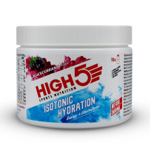 HIGH5 Hydration Energy Drink Powder | Isotonic Electrolyte Hydration | 28 g Carbs | 25mg Magnesium | Added Postbiotics | Zero Fat |