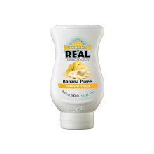 Reàl Syrup | Banana Puree Infused Fruit Syrup | Made with Real Banana | 500ml |Natural Ingredients| Cocktails, Baking, Smoothies, Mixing Drinks
