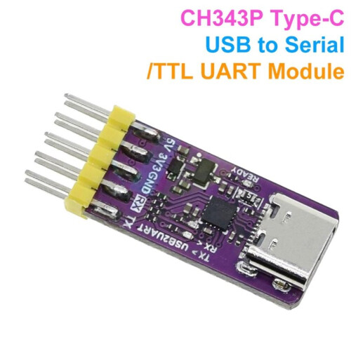 Modulo CH343P USB A Porta Seriale Modulo Downloader Porta Seriale 6Mbps Debugging Burning Downloading Tipo-C per  A 2