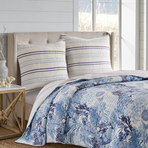 Πάπλωμα Levtex Home Reef Dream σε μπλε σκούρο μπλε 1