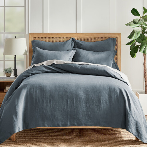 Levtex Hemmalinne skin denimblå 66x51 cm 1