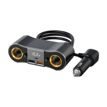 Adaptateur de Chargeur Rapide pour Téléphone à Double USB avec Prise de Répartition de Prise Allume-Cigare PD65W pour Voiture