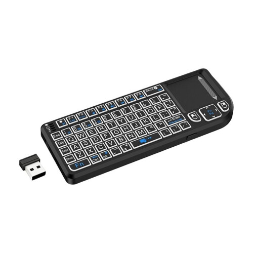 M15 Dual Mode  2.4G Wireless Keyboard Touchpad Combo 7-Color Backlit  Keyboard for Android PC Laptop