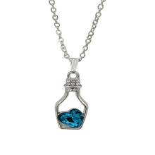 Quinlirra Osterketten für Damen – Ausverkauf – Damenkette mit Flaschenmotiv – Schlüsselbeinkette mit treibender Flasche – Osterdeko