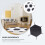 Round Soccer Rug Black and White Check 5x5 ft 2