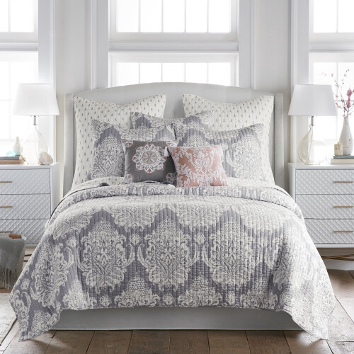 Διακοσμητικό μαξιλάρι Levtex Home Belhaven 18x18 ίντσες γκρι 2