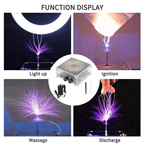 For  Coil Music  Plasma Loudspeaker Artificial Electric Arc Wireless Speaker Science Experiments Mode US 2