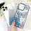 Θήκη iPhone16 ροζ 3D πεταλούδα με γκλίτερ, λεπτή, με glitter 3