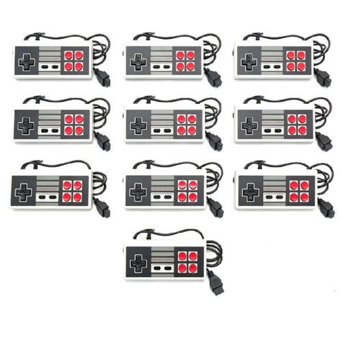 10 Pezzi Controller Classico Gaming Giocatore JoyStick Joypad per NES NTSC (Non per Pal) Sistema Console Stile Classico 1