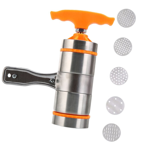 Stainless Steel Noodle Press with 5 Molds 1