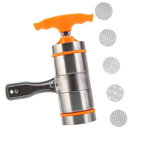 Stainless Steel Noodle Press with 5 Molds 2