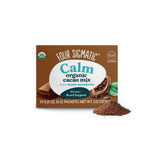 Four Sigmatic Calm Mushroom Cacao Mix – Organic instant cacao with organic reishi mushroom powder – For drinking or baking – Vegan, gluten-free