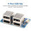 USB 2.0 USB Hub 1 to 4 Way Splitter Module USB Hub Driver-Free 4-Port USB Hub Type-C Interface 5