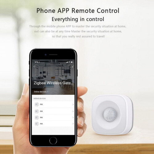 Smart Zigbee infrarød sensor, strømbesparende funktion, sensor, 120 synsvinkel til Zigbee iOS Android-systemer 2