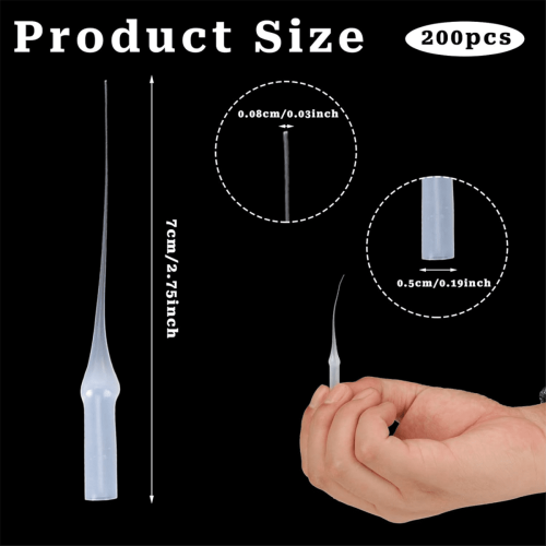Mini Pontas de Cola Micro-Pontas Extensoras 200 peças 2