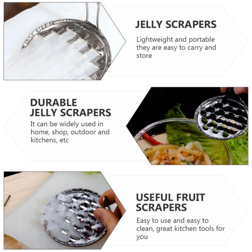 Stainless Steel Food Scraper Multi-Tool Set 5pcs 1