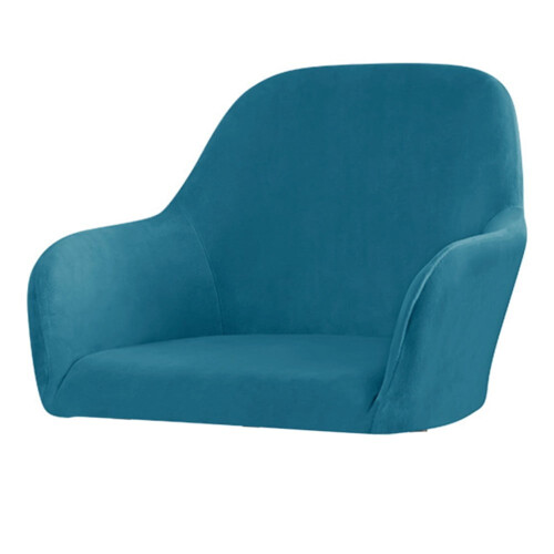 Capa de veludo Silver Fox para poltrona de jantar azul 1