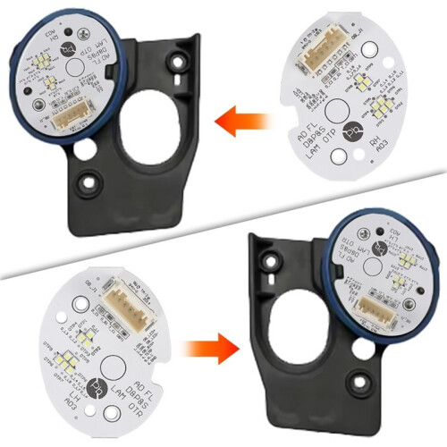 White LED DRL Board for   2019 2020 2021 Led Headlight Module Daytime Running Light Angel Eye Chips 1