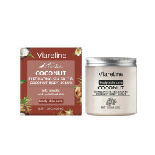 Coconut Flavor Sea Salt Body Scrub Gentle Cleansing and Moisturizing Skin Smooth Care Scrub