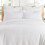 Levtex Home Cloud Waffle Euro kussensloopset van helderwit katoen 4